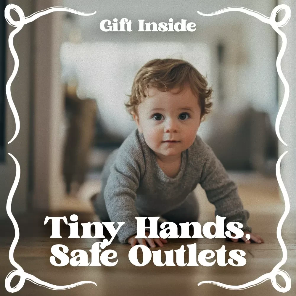 Tiny Hands, Safe Outlets | Baby Proofing Outlet Safety Guide for New Parents | Home Electrical Safety Checklist & Digital Download