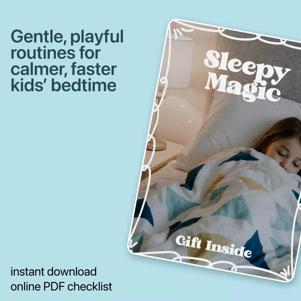 Sleepy Magic – Kids Bedtime Routine Checklist with Calming Tips for Peaceful Nights | Printable Digital Download