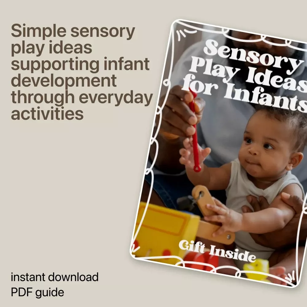 Sensory Play Ideas for Infants | Printable Guide for Sensory Play for Infants, Easy At-Home Activities, Early Development Learning Resource