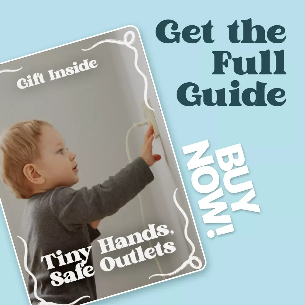 Tiny Hands, Safe Outlets | Baby Proofing Outlet Safety Guide for New Parents | Home Electrical Safety Checklist & Digital Download