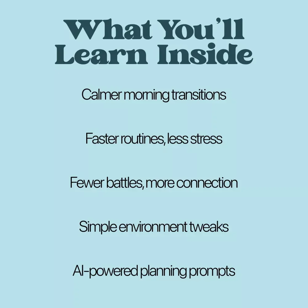 Slow Mornings, Happy Kids – A Gentle Parenting Ebook | kids slow mornings solutions for Calm, Connected, Stress-Free Starts