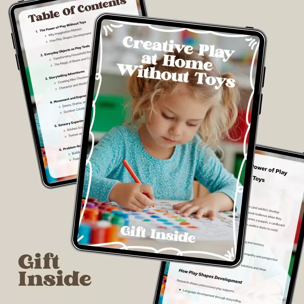 Creative Play at Home Without Toys – Inspiring eBook Guide for Imaginative, Screen-Free Fun