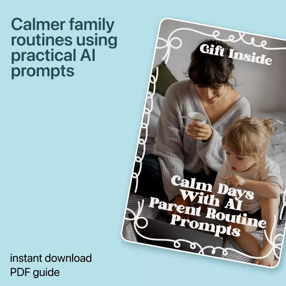 Calm Days With AI Parent Routine Prompts | Digital Parenting Guide for Stress-Free Family Routines, Morning Transitions, Bedtime Flow & Daily Structure