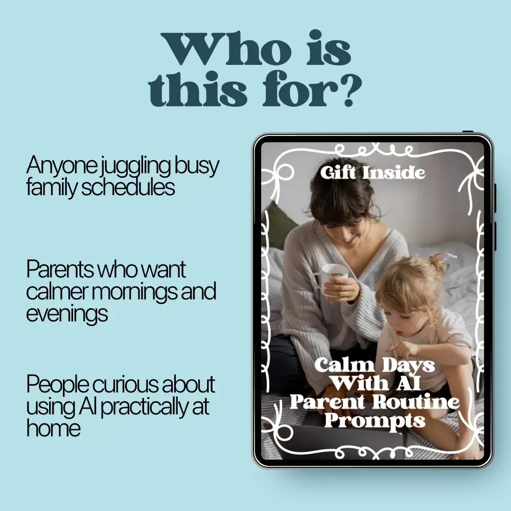 Calm Days With AI Parent Routine Prompts | Digital Parenting Guide for Stress-Free Family Routines, Morning Transitions, Bedtime Flow & Daily Structure