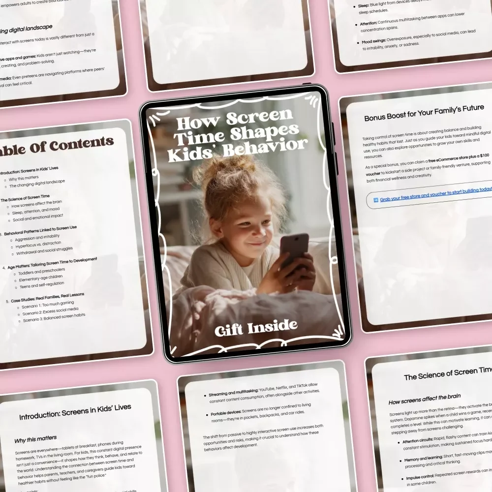How Screen Time Shapes Kids’ Behavior | Parenting eBook Exploring screen time and behavior links, Digital Guide for Modern Families
