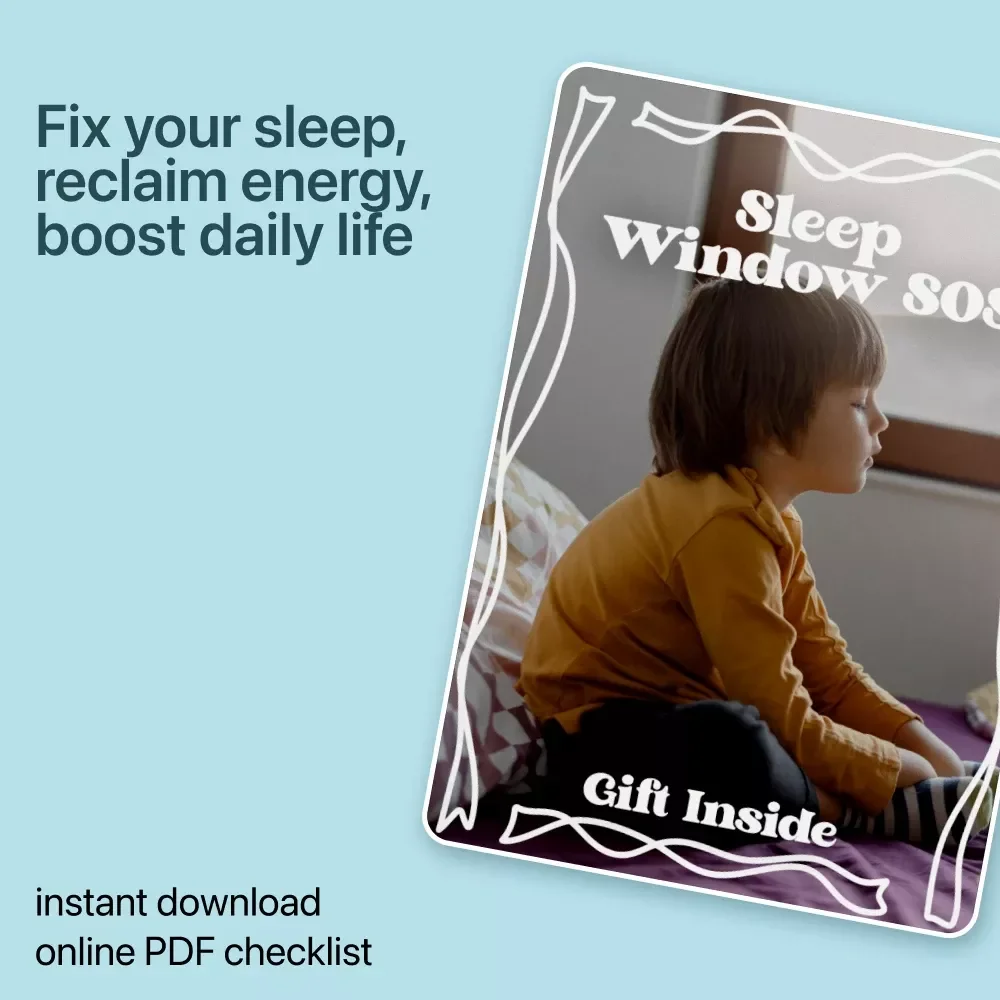 Sleep Window SOS Checklist – Spot the Missed Sleep Window Signs & Rebuild Your Sleep Timing Digital Guide