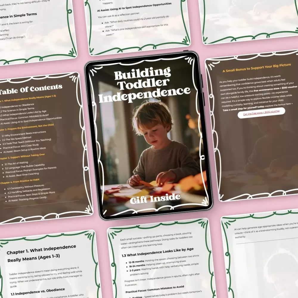 Building Toddler Independence – A Practical Parenting Guide | How to Build Toddler Independence with Confidence (Digital Download)