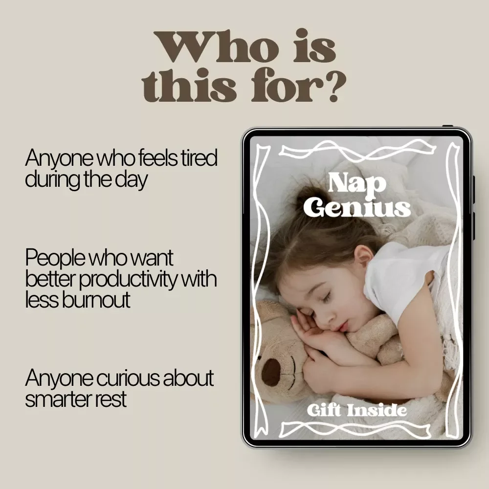 Nap Genius – AI-Powered Nap Guide & Productivity Reset eBook | Smart Napping, Micro-Nap Mastery & Energy Optimization Digital Download