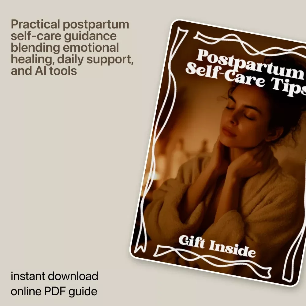 Postpartum Self-Care Tips Guide | Digital Download for New Moms | Holistic Postpartum Self-Care Recovery & Wellness