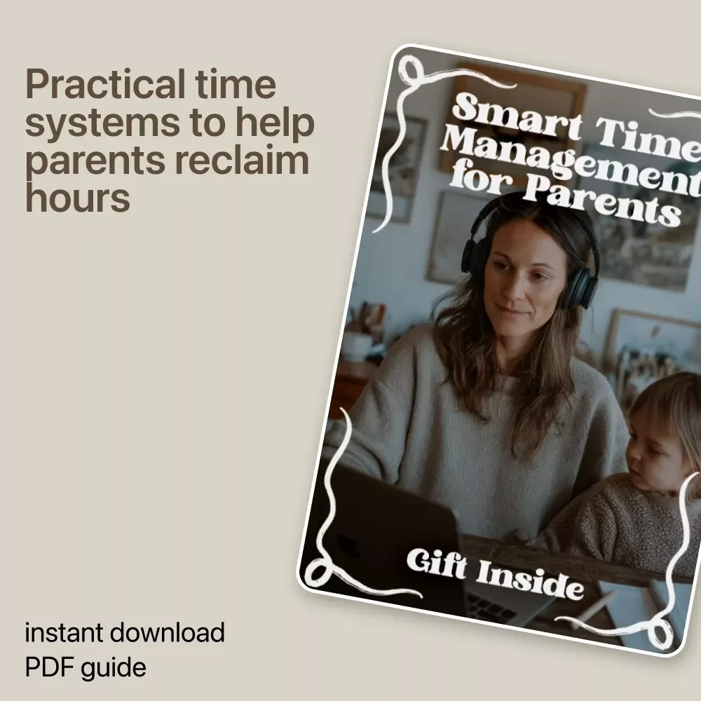 Smart Time Management for Parents – Practical eBook Guide for Busy Moms & Dads | Simple Systems, Routines & AI Tools for Better Family Balance