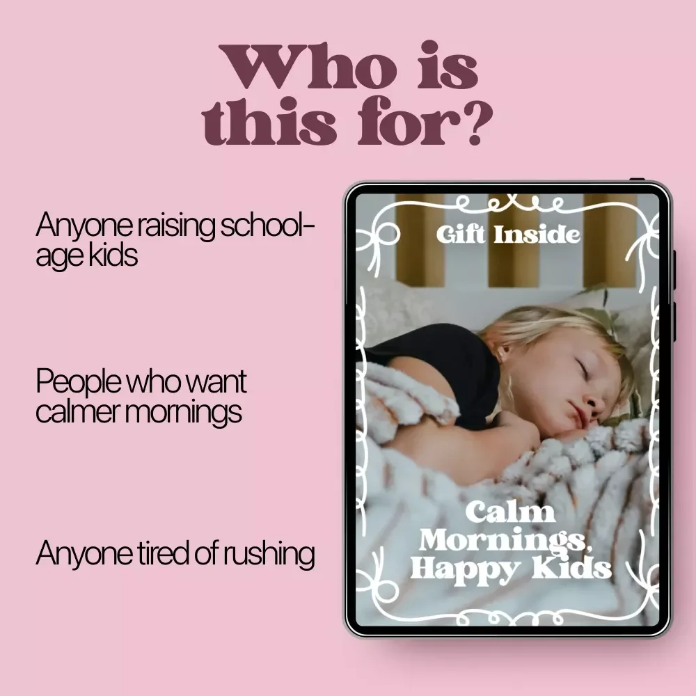 Calm Mornings, Happy Kids – Gentle Parenting Ebook for a Kids Morning Routine Without Stress | Peaceful School-Day Starts Guide