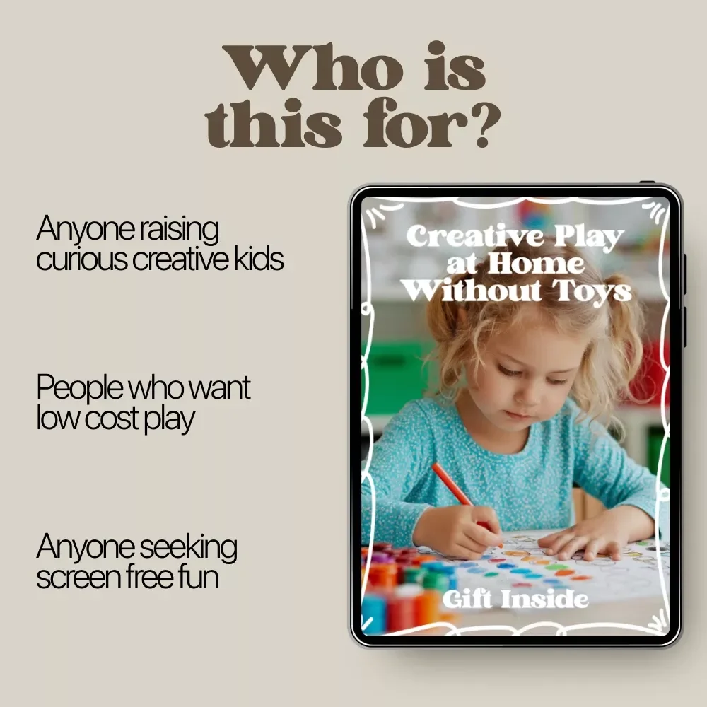 Creative Play at Home Without Toys – Inspiring eBook Guide for Imaginative, Screen-Free Fun