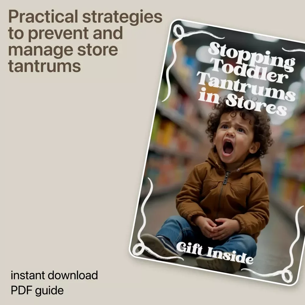 Stopping Toddler Tantrums in Stores | Toddler Behavior Guide for Parents | Calm Shopping Strategies, Store Tantrum Solutions, Parenting eBook Download