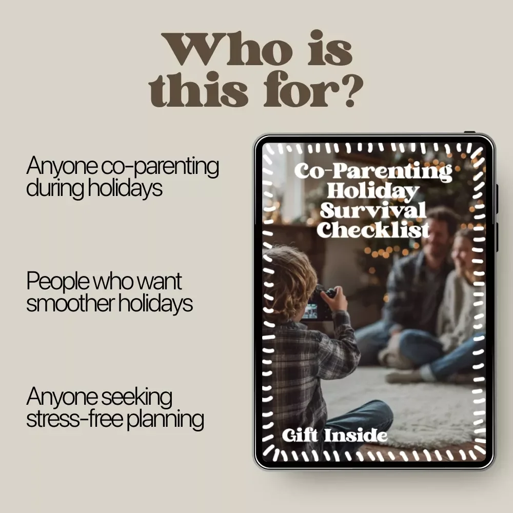 Co-Parenting Holiday Survival Checklist | Stress-Free Co-Parenting Holiday Planning | Digital Download Checklist