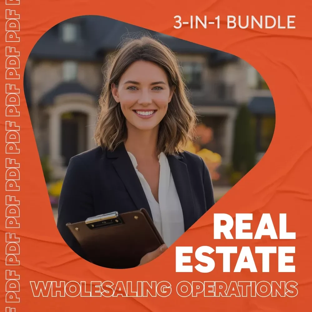 Real Estate Wholesaling Operations Bundle | Wholesaling Operations 3-in-1