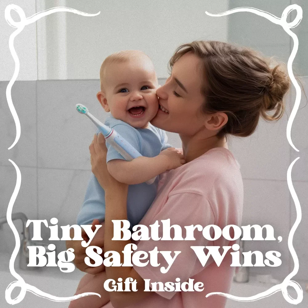Tiny Bathroom, Big Safety Wins – Baby Bathroom Safety Guide for Small Spaces, Babyproofing Checklist & Smart Home Setup eBook