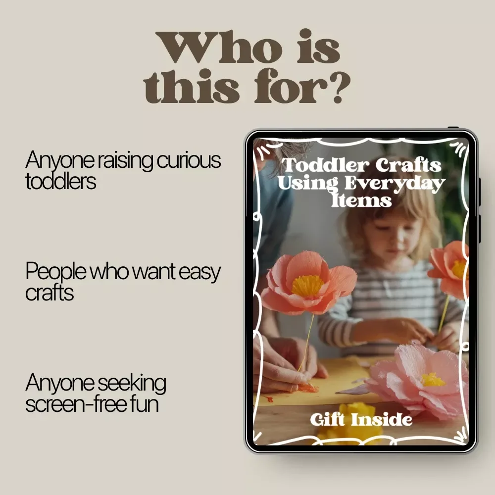Toddler Crafts Using Everyday Items – Easy & Fun Toddler Crafts with Household Items eBook for Busy Parents