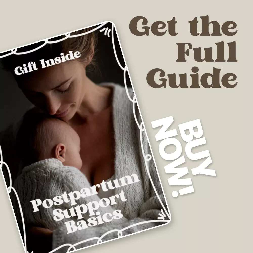 Postpartum Support Basics – Essential Post-Birth Care Ebook, New Parent Survival Guide, Self-Care & Support System Blueprint