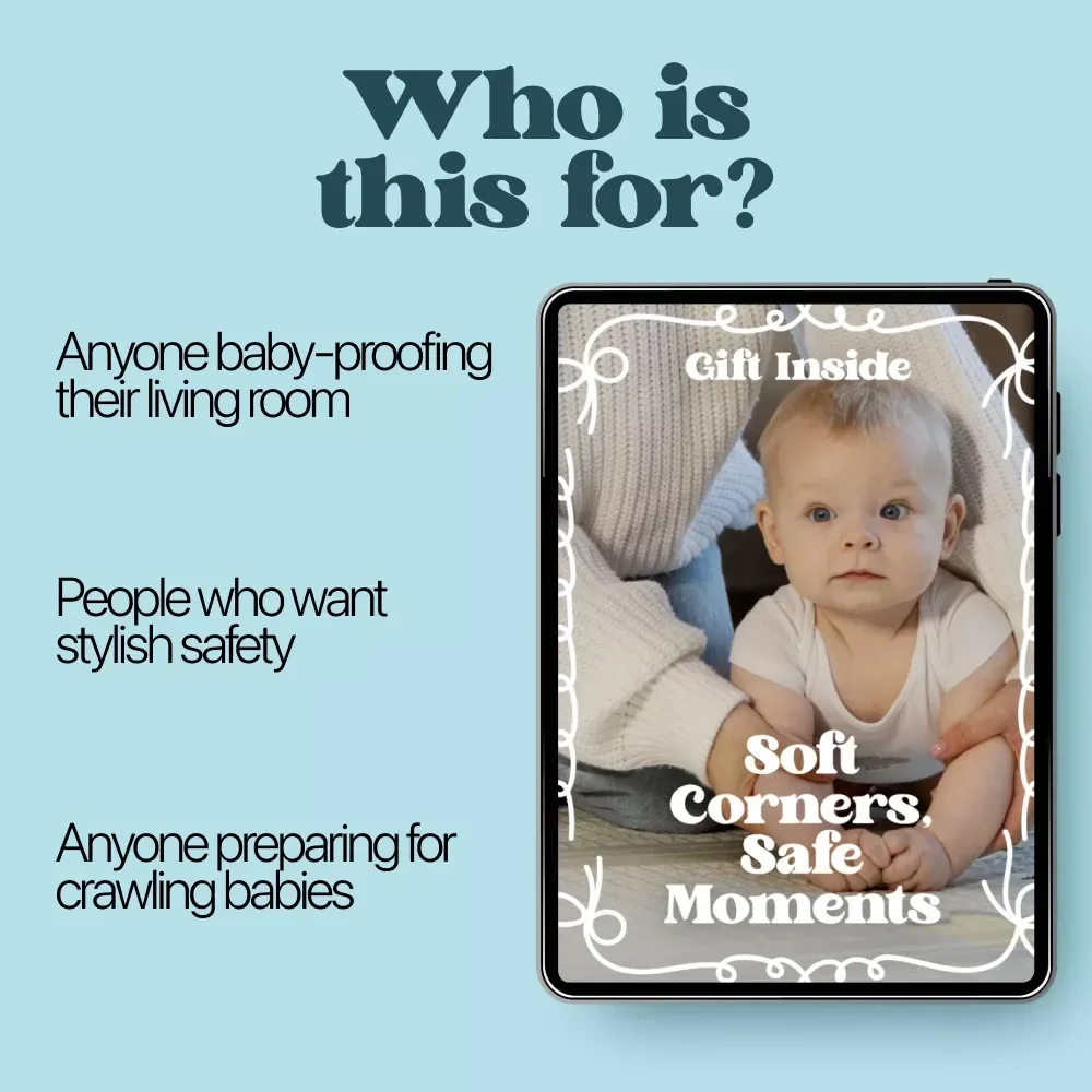 Soft Corners, Safe Moments – Living Room Safety Guide for Parents | Baby-Proofing Checklist & baby proofing tips for living room