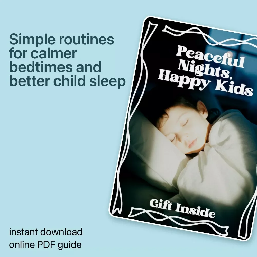 Peaceful Nights, Happy Kids – Practical Ebook with Kids Bedtime Routine Ideas for Calm Evenings & Better Sleep
