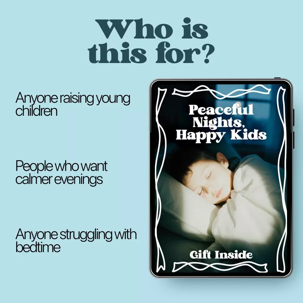Peaceful Nights, Happy Kids – Practical Ebook with Kids Bedtime Routine Ideas for Calm Evenings & Better Sleep