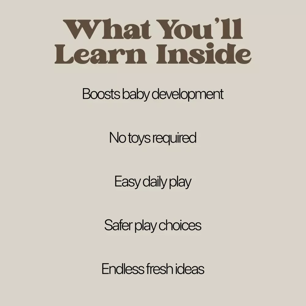 Playtime Ideas for Babies at Home | Digital Baby Activity eBook for Sensory Play, Motor Skills & Development