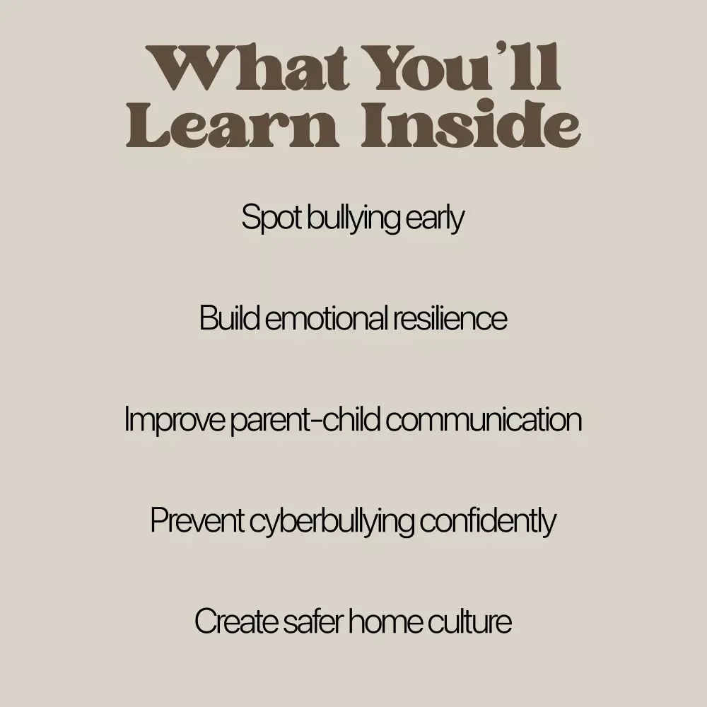 A Parent’s Guide to Preventing Bullying | Practical eBook for Parents on how to prevent bullying, Build Confidence & Stop Bullying Before It Starts