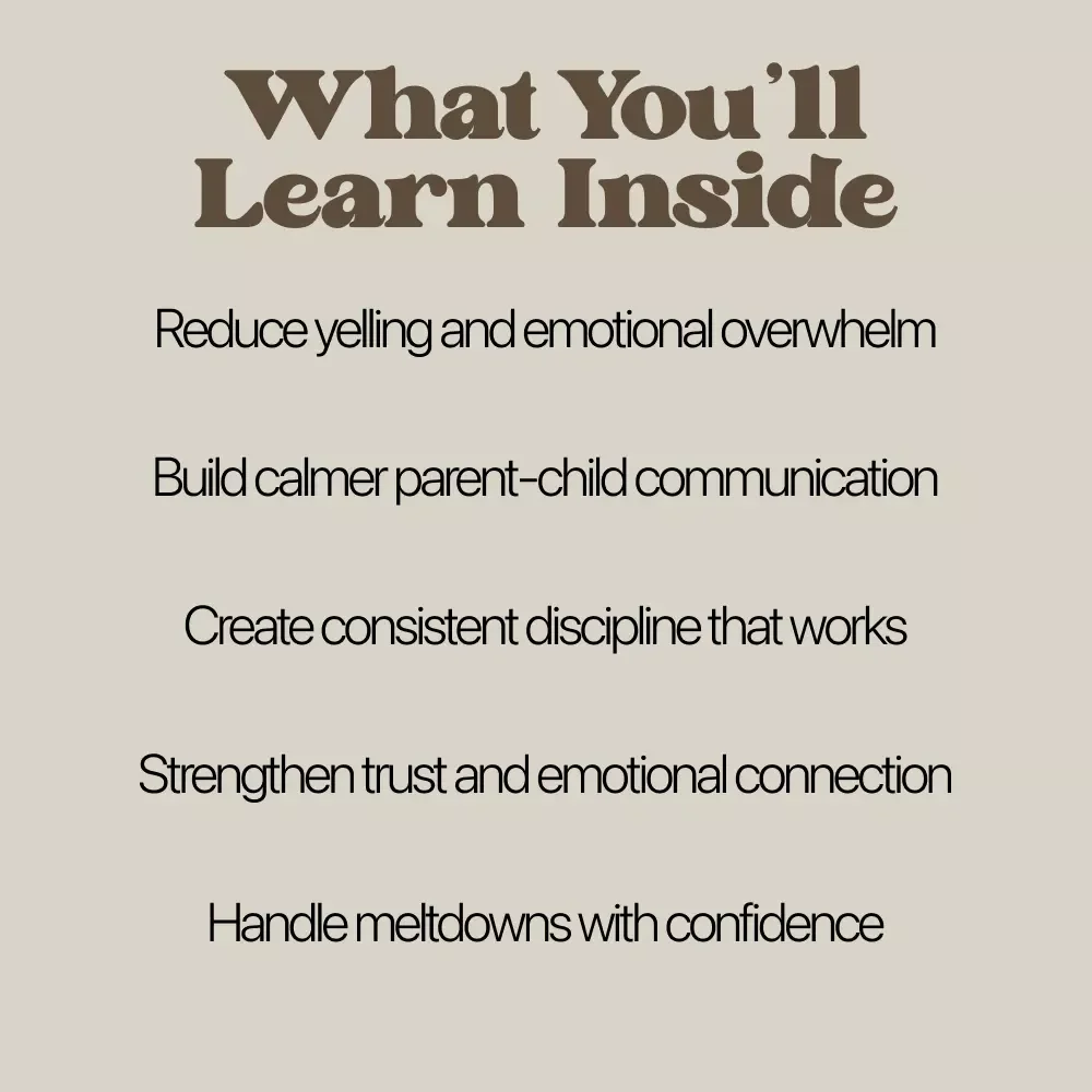 Calm & Connected: Discipline Without Yelling – Gentle Parenting Guide, Positive Discipline eBook for Calm Communication & Emotional Regulation