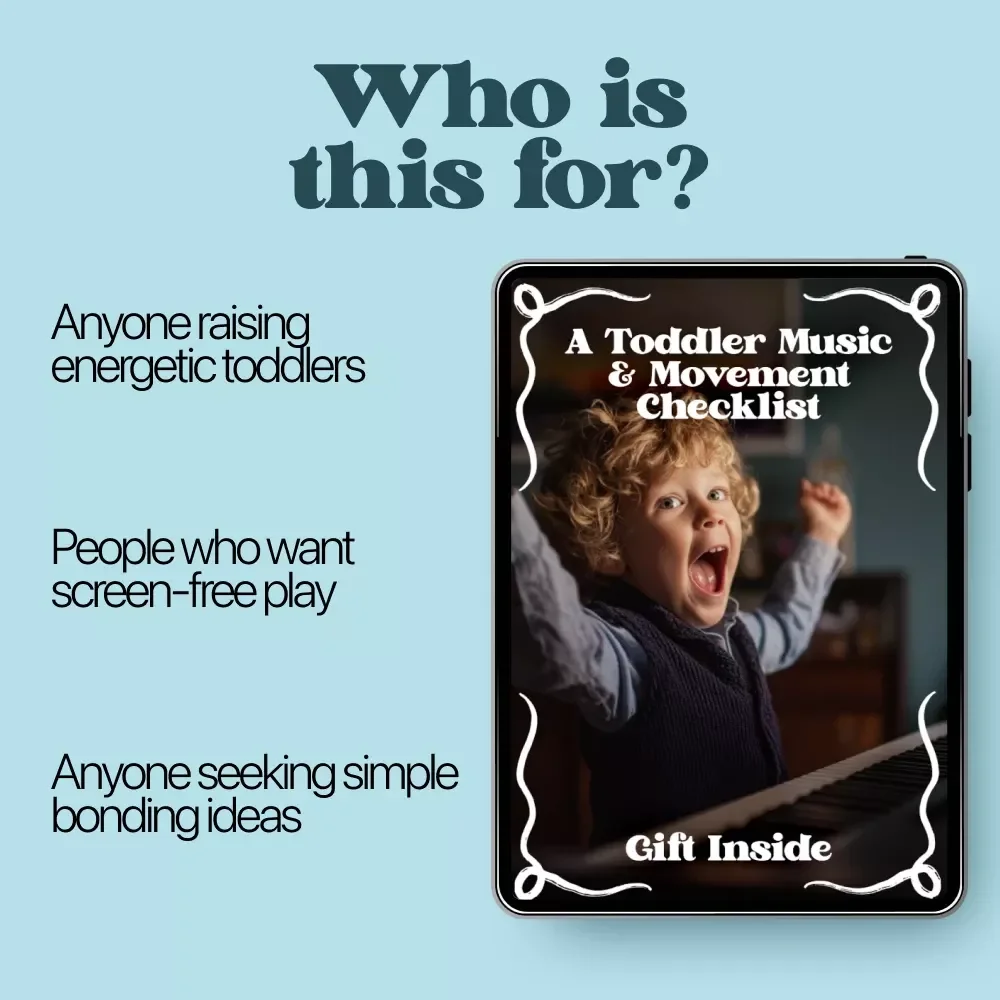 A Toddler Music & Movement Checklist | Easy Toddler Music and Movement Activities for Playful Learning at Home