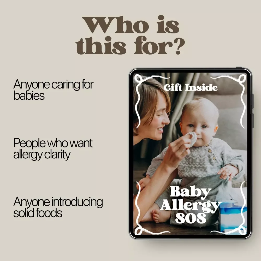 Baby Allergy SOS – Printable Checklist for Parents | Food Allergy Signs in Babies | Newborn & Infant Feeding Safety Guide
