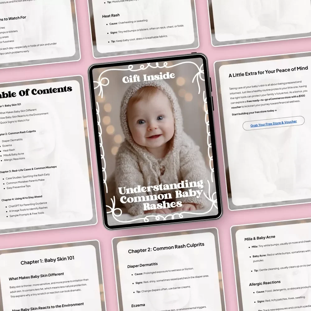Understanding Common Baby Rashes – A Practical Parenting Guide to Common Baby Rash Causes, Diaper Rash, Eczema & Newborn Skin Care (Digital Download)