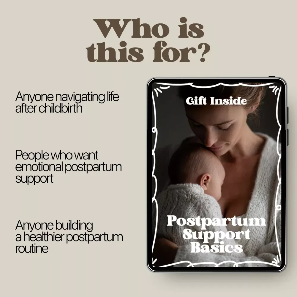 Postpartum Support Basics – Essential Post-Birth Care Ebook, New Parent Survival Guide, Self-Care & Support System Blueprint