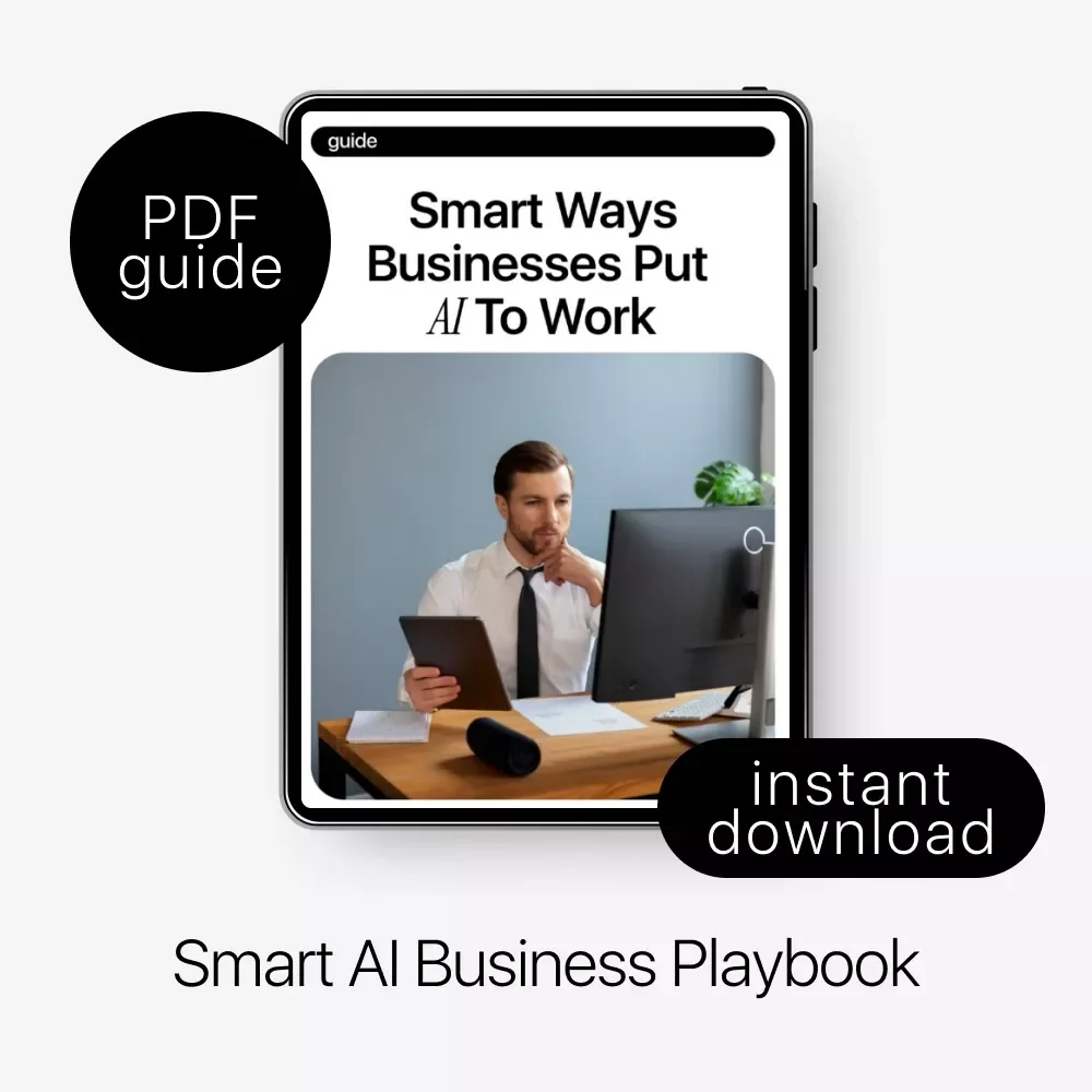 Smart Ways Businesses Put AI to Work – AI Use Cases for Business Guide, Digital Download, Automation Playbook for Teams, Small Business AI Strategy