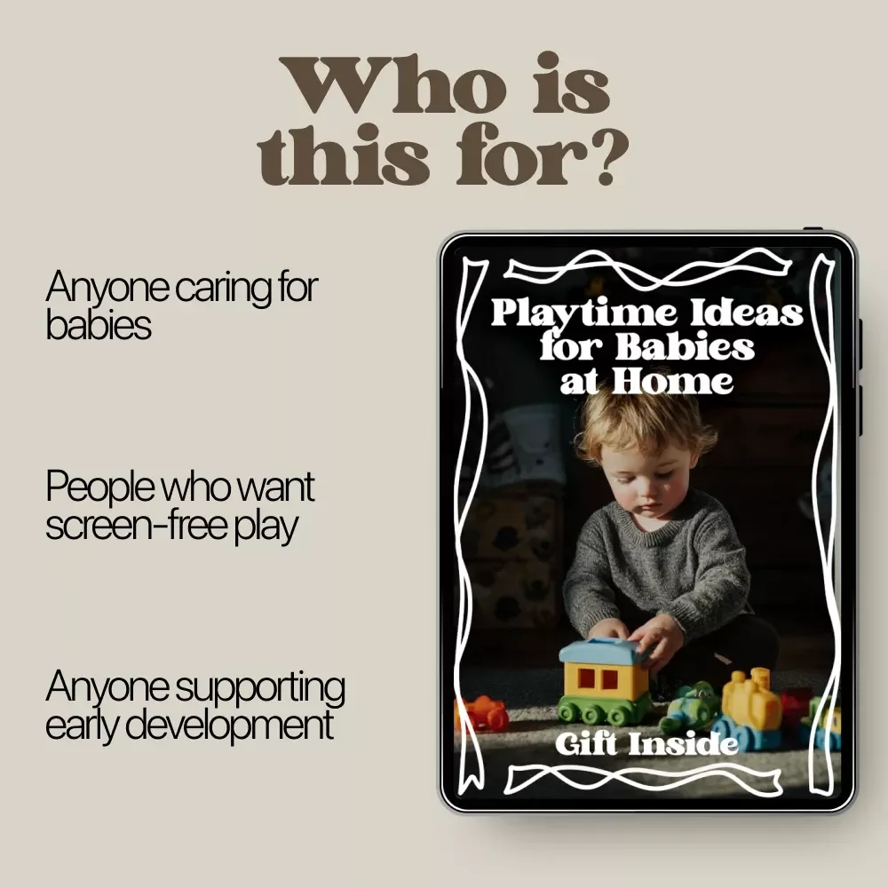 Playtime Ideas for Babies at Home | Digital Baby Activity eBook for Sensory Play, Motor Skills & Development