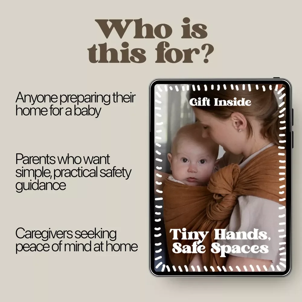 Tiny Hands, Safe Spaces – Baby Proofing Guide for New Parents | Home Safety eBook, Room-by-Room Checklist & Smart Planning Resource