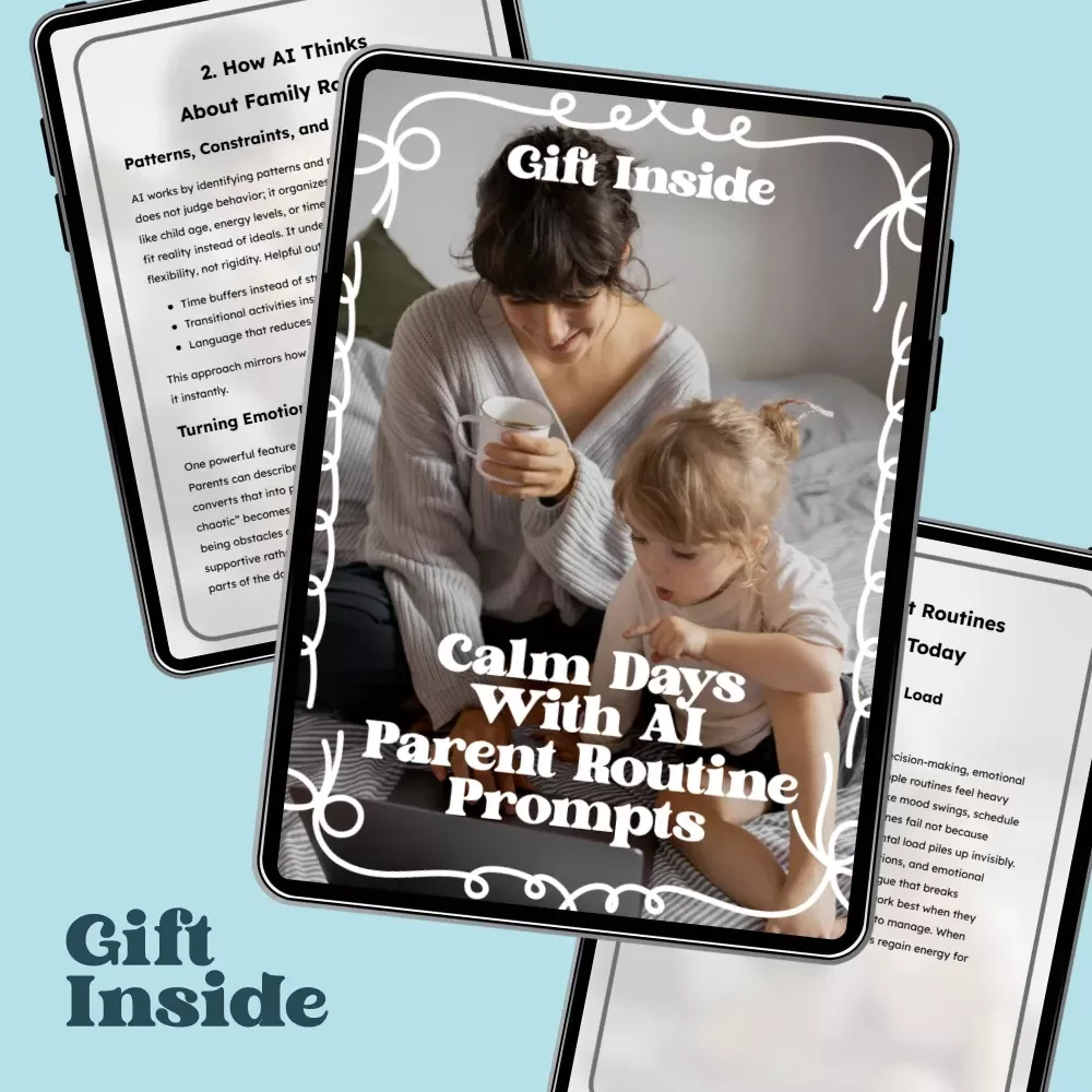 Calm Days With AI Parent Routine Prompts | Digital Parenting Guide for Stress-Free Family Routines, Morning Transitions, Bedtime Flow & Daily Structure