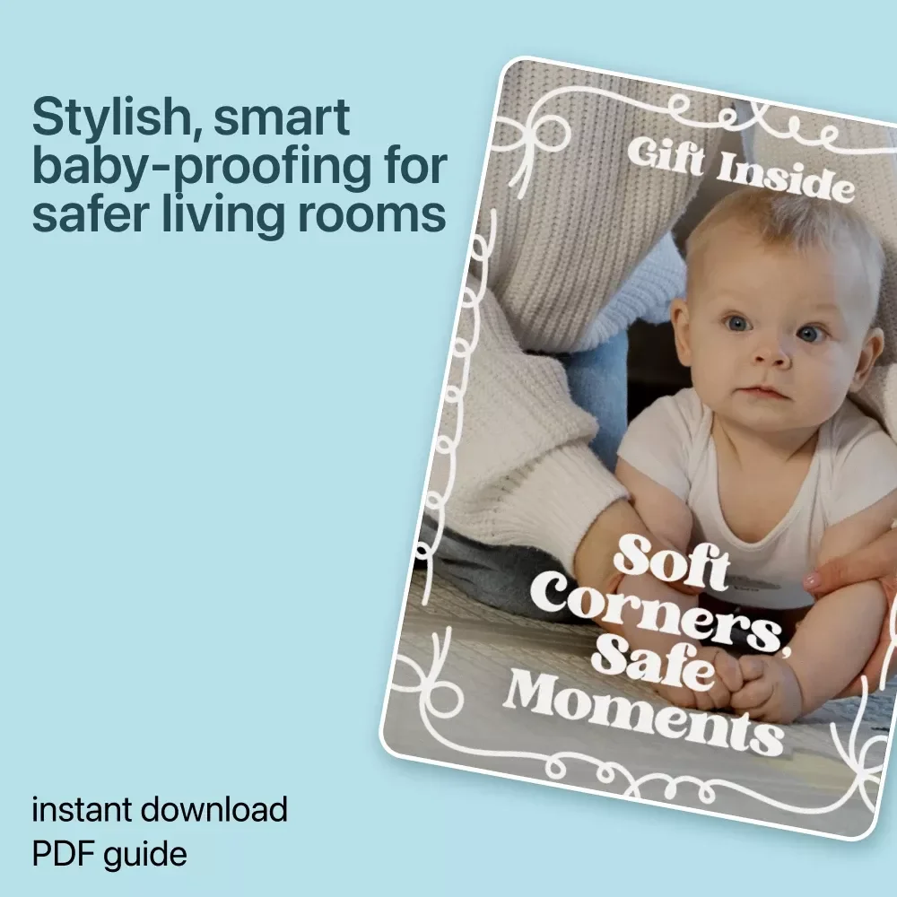 Soft Corners, Safe Moments – Living Room Safety Guide for Parents | Baby-Proofing Checklist & baby proofing tips for living room