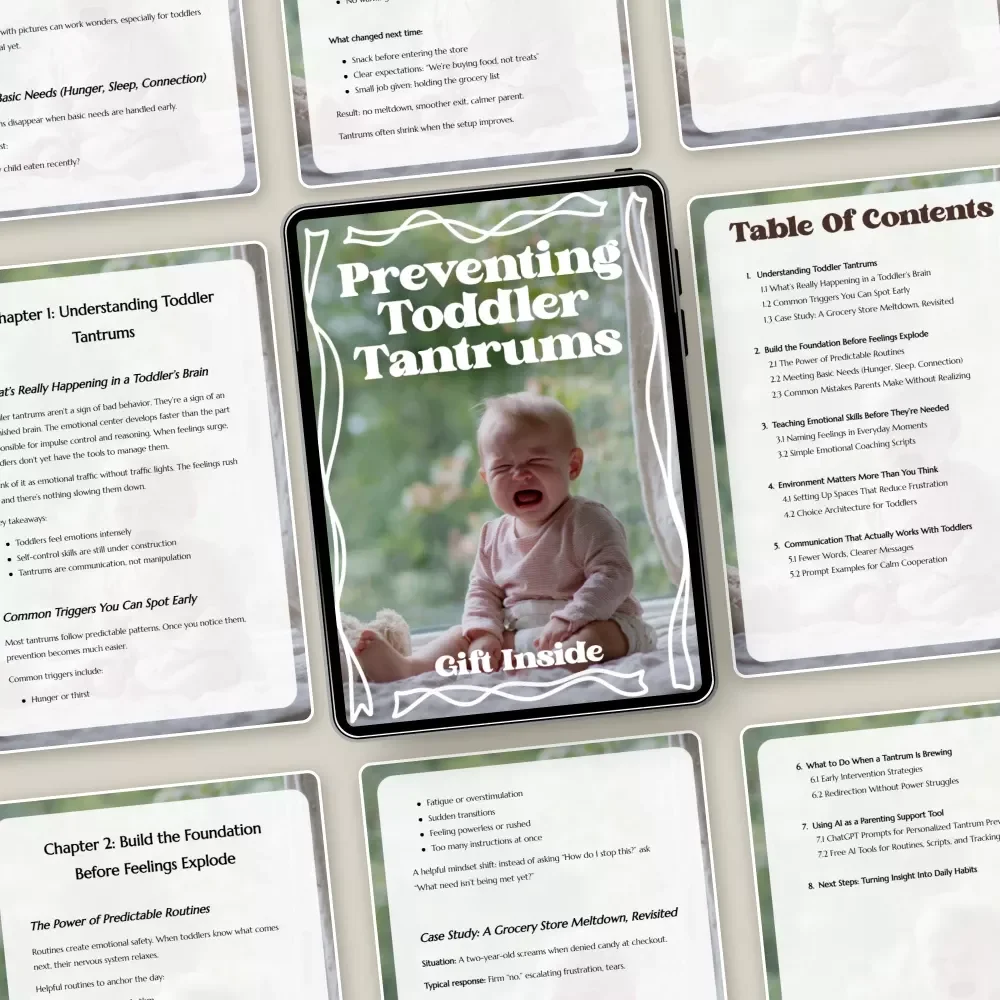 Preventing Toddler Tantrums – Practical Parenting Guide for Emotional Regulation, Calm Routines & Toddler Behavior Support | Digital Download