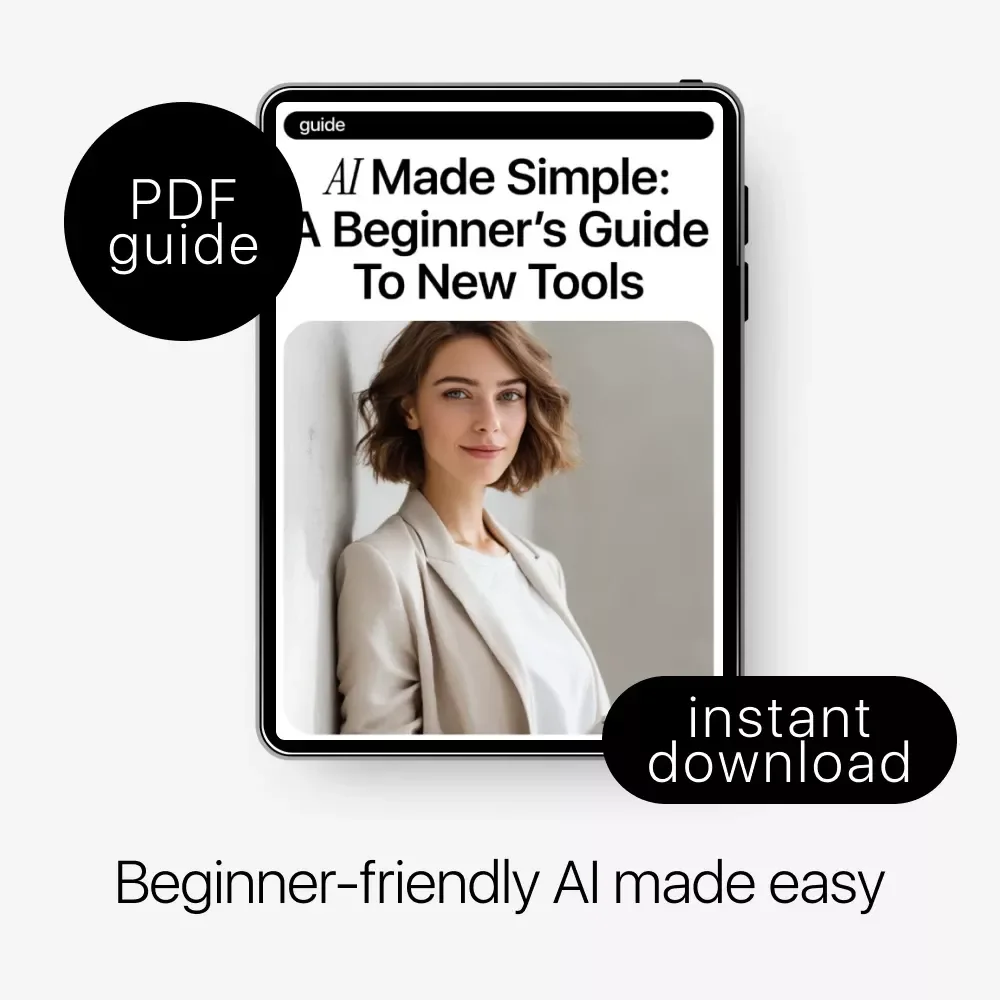 AI Made Simple: A Beginner’s Guide to New Tools – Easy Starter Guide for Learning New AI Tools for Beginners, Step-by-Step Digital Download, AI Basics for Everyday Use