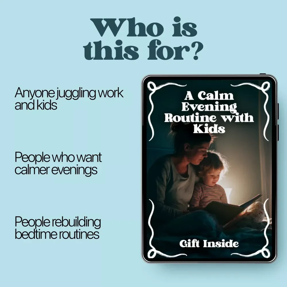 A Calm Evening Routine with Kids – A Gentle Guide for an evening routine after work with kids | Peaceful Nights & Family Flow