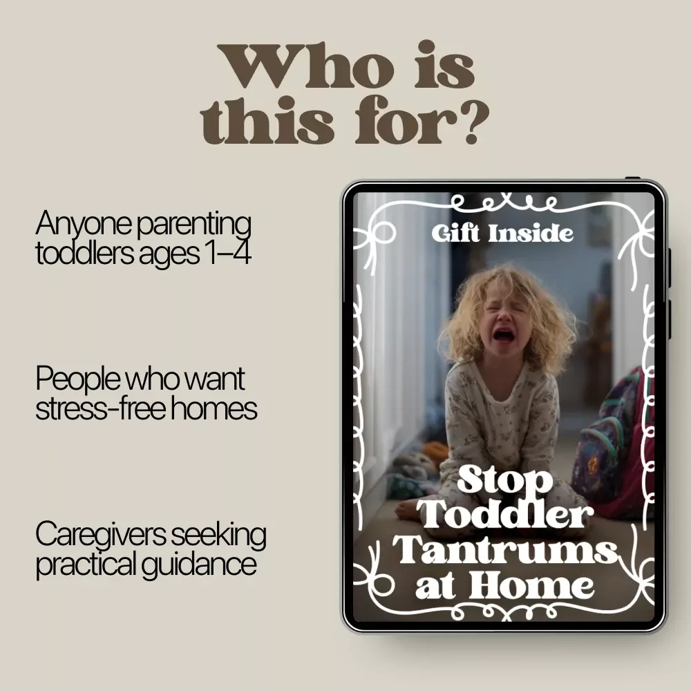 Stop Toddler Tantrums at Home – Practical Toddler Tantrum Guide, Calm Parenting eBook, Positive Discipline Checklist for Ages 1–4, Gentle Parenting Digital Download