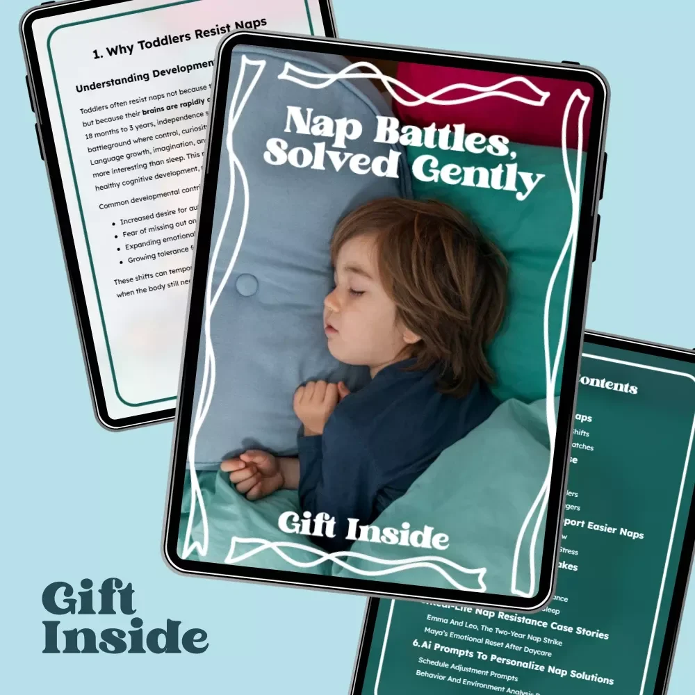 Nap Battles, Solved Gently: Toddler Nap Resistance Solutions eBook for Stress-Free Naptimes, Gentle Sleep Guidance, Pre-Nap Flow Tips, and Personalized AI Prompts