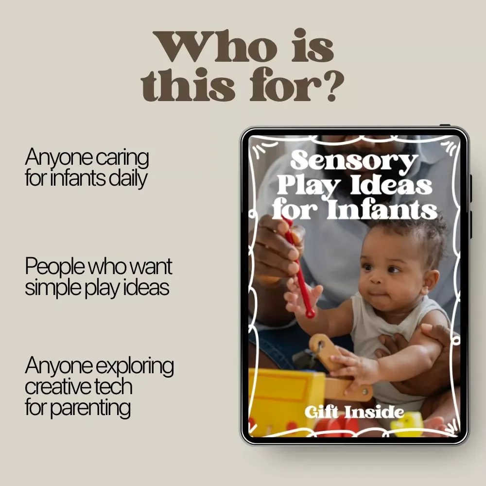 Sensory Play Ideas for Infants | Printable Guide for Sensory Play for Infants, Easy At-Home Activities, Early Development Learning Resource