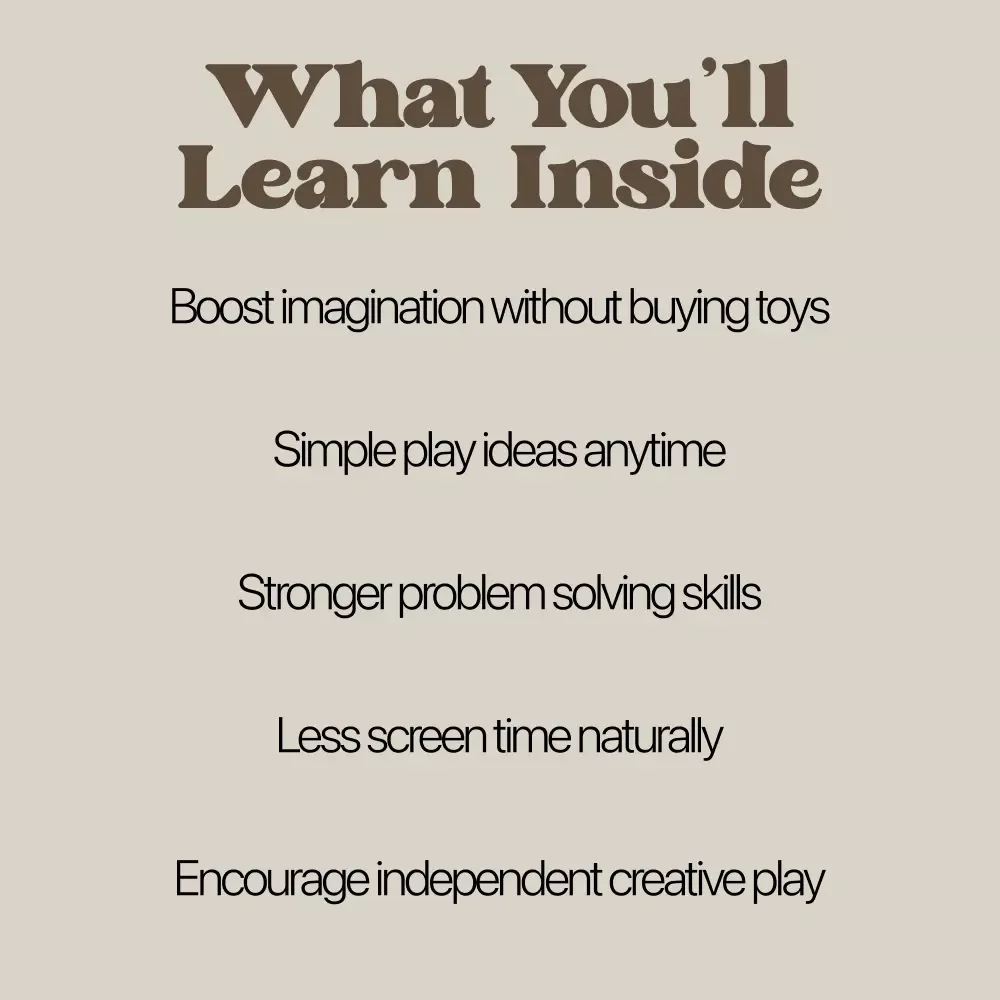 Creative Play at Home Without Toys – Inspiring eBook Guide for Imaginative, Screen-Free Fun