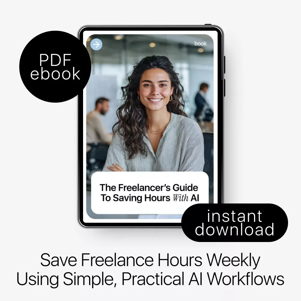 The Freelancer’s Guide to Saving Hours with AI – Smart Systems & ai time saving tools for freelancers eBook
