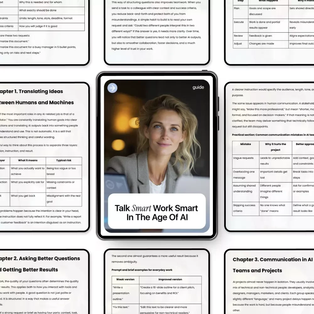 Talk Smart Work Smart in the Age of AI – Practical Communication Skills in AI Jobs Guide for Modern Professionals