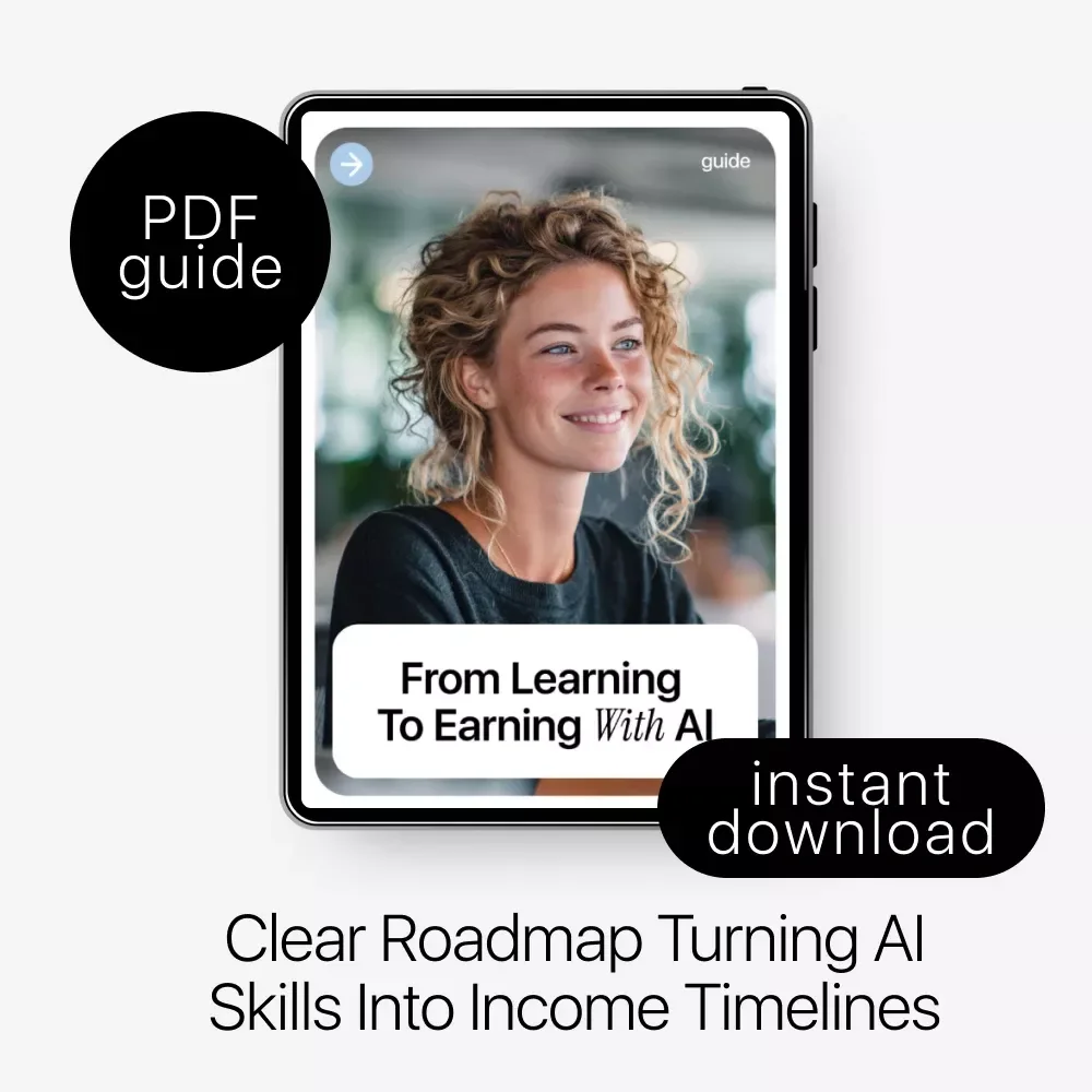 From Learning to Earning with AI – Practical Guide to ai skills, income timeline expectations, Digital Download for Beginners & Creators