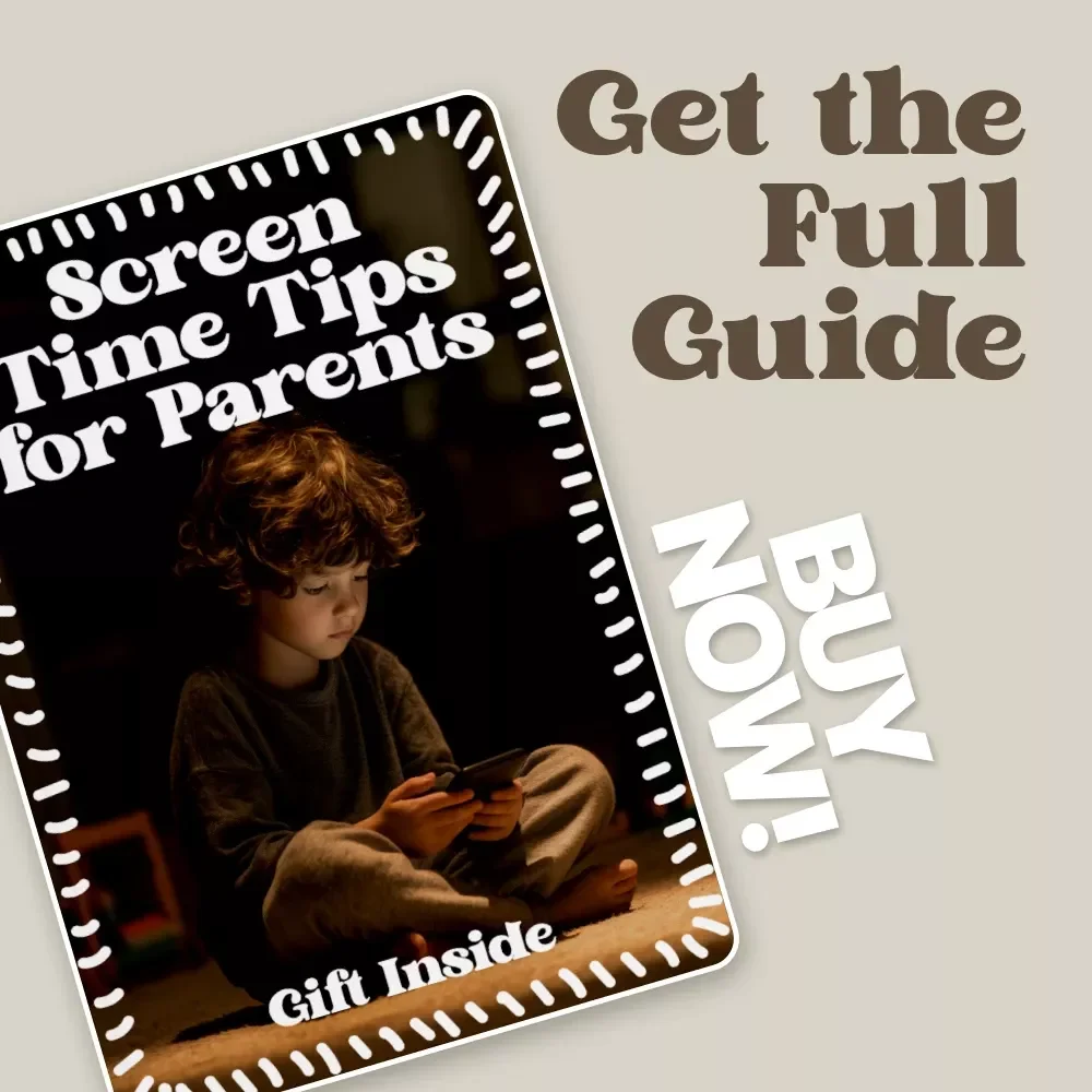 Screen Time Tips for Parents – Practical Guide for Healthy Tech Habits, Screen Time Parent Control Tips, Digital Download for Families