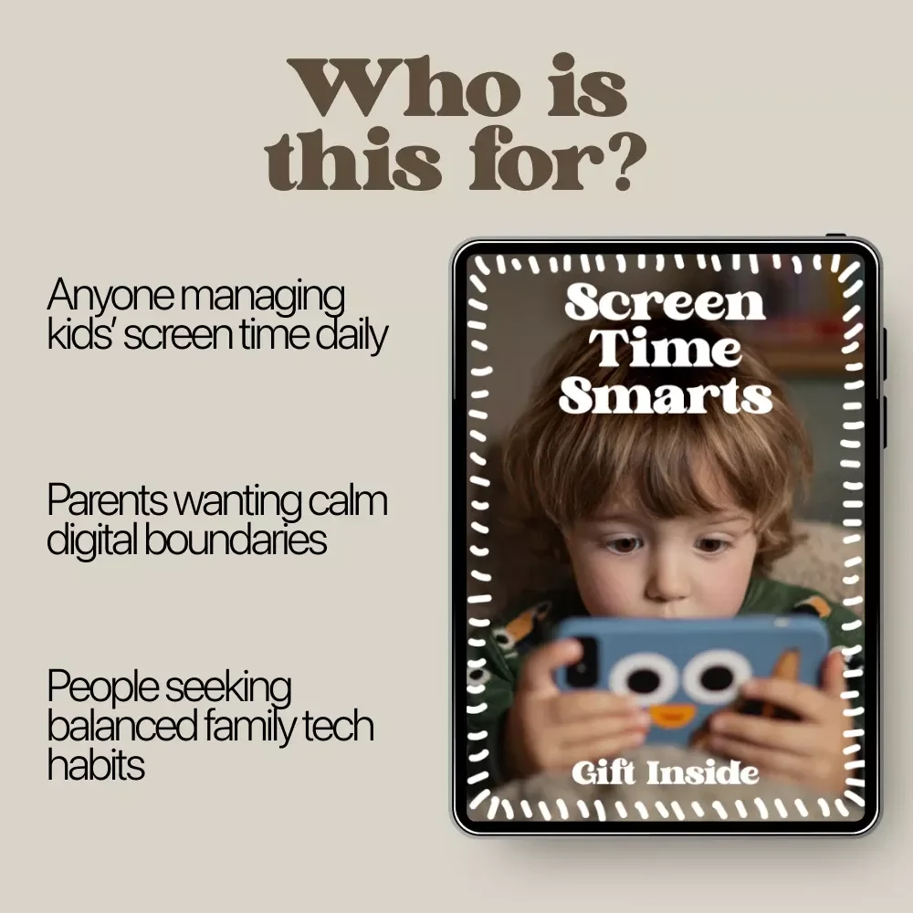 Screen Time Smarts – Screen Time Limits by Age Checklist for Toddlers to Teens | Simple Digital Family Media Balance Guide