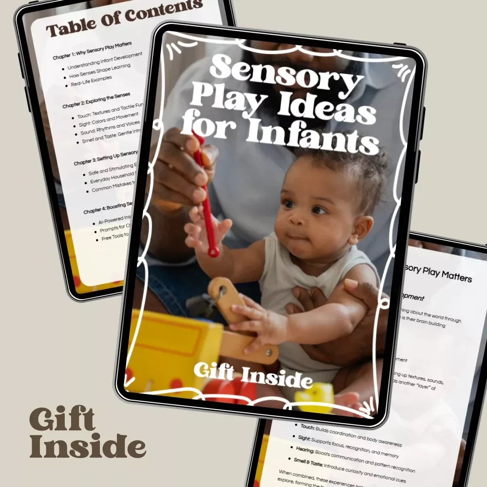 Sensory Play Ideas for Infants | Printable Guide for Sensory Play for Infants, Easy At-Home Activities, Early Development Learning Resource